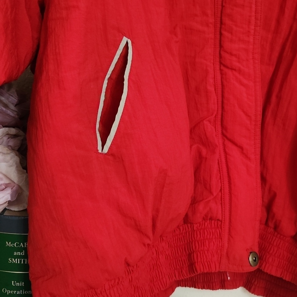 Vintage Koret Jacket Windbraker Red Ski Jacket Weather-Resistant Relaxed Fit - Picture 5 of 12